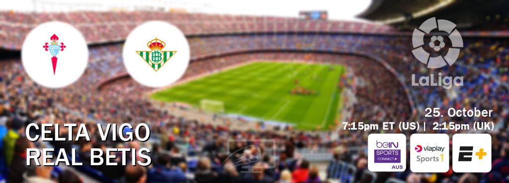 You can watch game live between Celta Vigo and Real Betis on beIN Sports Connect(AU), Viaplay Sports 1(UK), ESPN+(US). You can watch game live between Celta Vigo and Real Betis on beIN Sports Connect(AU), Viaplay Sports 1(UK), ESPN+(US).
