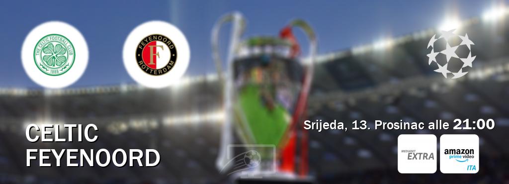 Il match Celtic - Feyenoord sarà trasmesso in diretta TV su Mediaset Extra e Mediaset Infinity (ore 21:00)