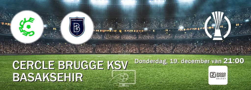 Wedstrijd tussen Cercle Brugge KSV en Basaksehir live op tv bij Ziggo Sport 2 (donderdag, 19. december van  21:00).