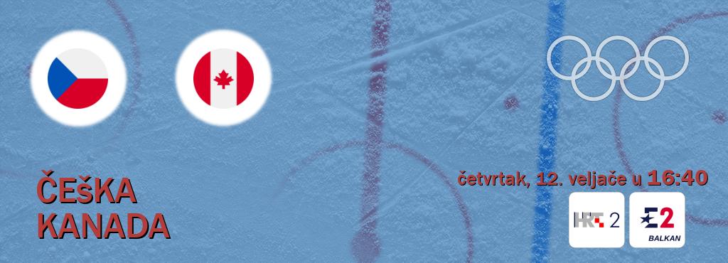 Izravni prijenos utakmice Češka i Kanada pratite uživo na HTV2 i Eurosport 2 (četvrtak, 12. veljače u  16:40).