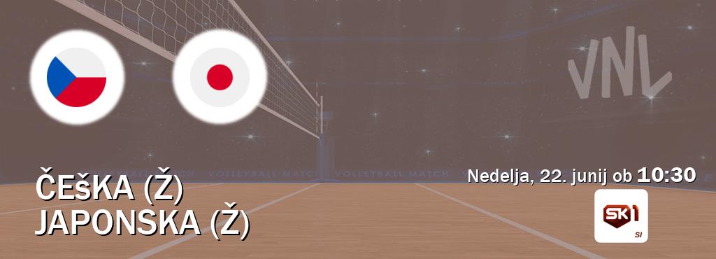 Češka (Ž) in Japonska (Ž) v živo na Sportklub 1. Prenos tekme bo v nedelja, 22. junij ob 10:30 Češka (Ž) in Japonska (Ž) v živo na Sportklub 1. Prenos tekme bo v nedelja, 22. junij ob 10:30