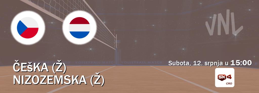 Izravni prijenos utakmice Češka (Ž) i Nizozemska (Ž) pratite uživo na Sportklub 4 (subota, 12. srpnja u  15:00).