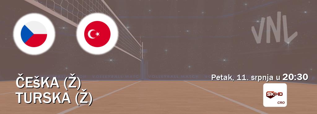 Izravni prijenos utakmice Češka (Ž) i Turska (Ž) pratite uživo na Sportklub HD (petak, 11. srpnja u  20:30).