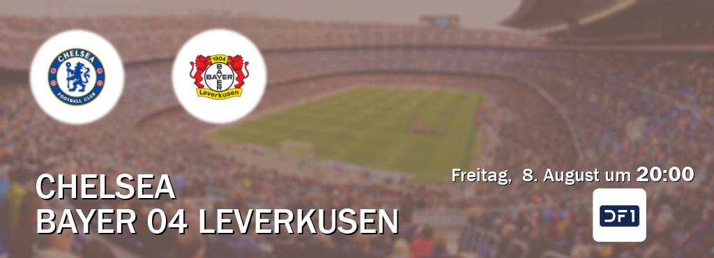 Das Spiel zwischen Chelsea und Bayer 04 Leverkusen wird am Freitag,  8. August um  20:00, live vom DF1 übertragen.