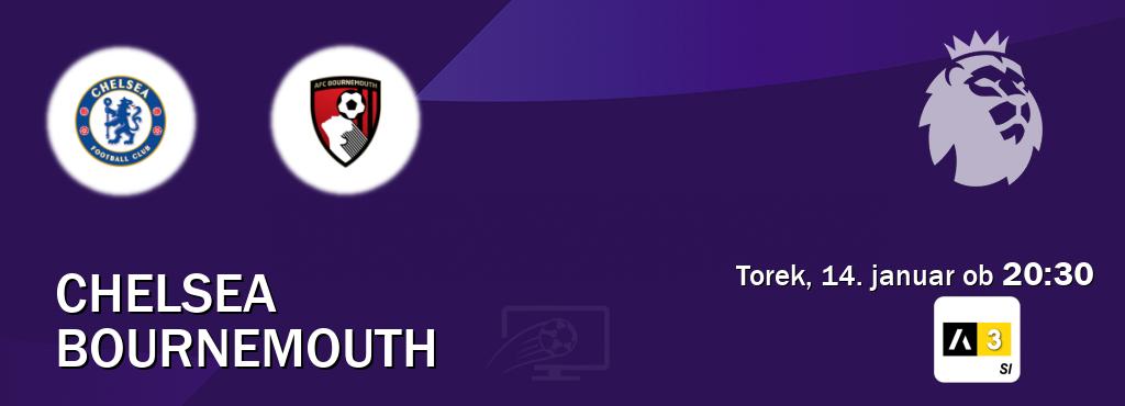 Prenos tekme med Chelsea in Bournemouth v živo na Arena Sport 3 (torek, 14. januar ob  20:30 uri).