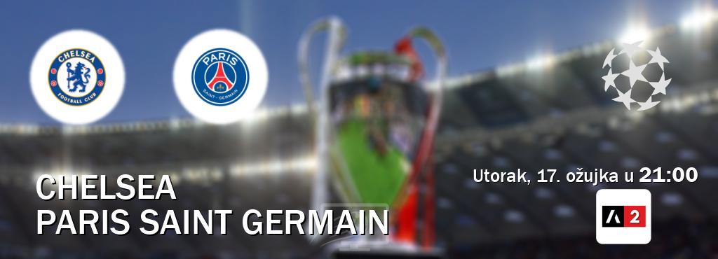 Izravni prijenos utakmice Chelsea i Paris Saint Germain pratite uživo na Arena Sport 2 (utorak, 17. ožujka u  21:00).