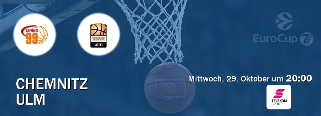 Das Spiel zwischen Chemnitz und Ulm wird am Mittwoch, 29. Oktober um  20:00, live vom Magenta Sport übertragen.