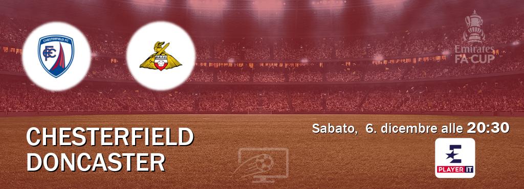 Il match Chesterfield - Doncaster sarà trasmesso in diretta TV su Eurosport Player IT (ore 20:30)