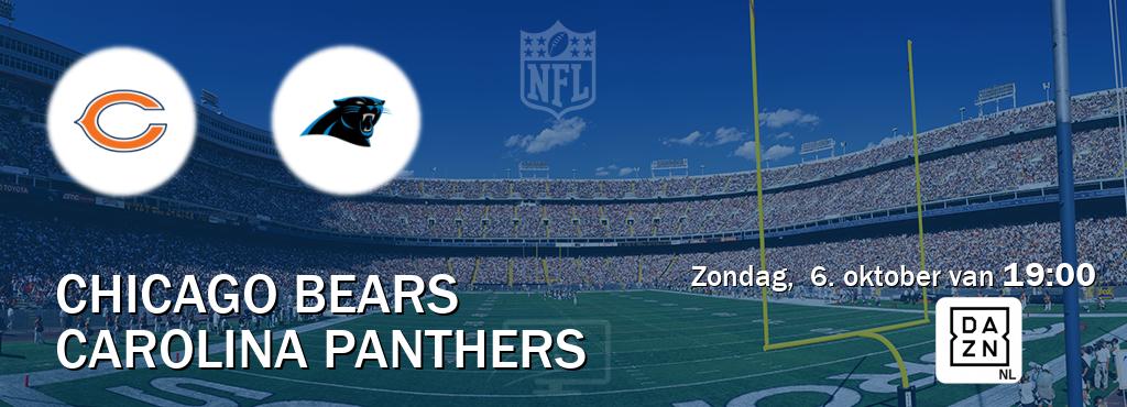 Wedstrijd tussen Chicago Bears en Carolina Panthers live op tv bij DAZN (zondag,  6. oktober van  19:00).