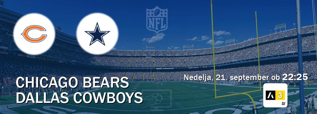 Dvoboj Chicago Bears in Dallas Cowboys s prenosom tekme v živo na Arena Sport 3. Dvoboj Chicago Bears in Dallas Cowboys s prenosom tekme v živo na Arena Sport 3.