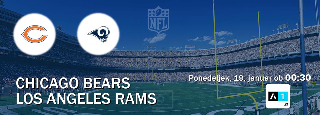 Dvoboj Chicago Bears in Los Angeles Rams s prenosom tekme v živo na Arena Sport 1.