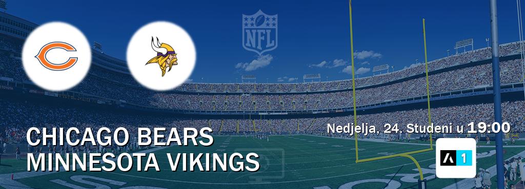 Izravni prijenos utakmice Chicago Bears i Minnesota Vikings pratite uživo na Arena Sport 1 (Nedjelja, 24. Studeni u  19:00).