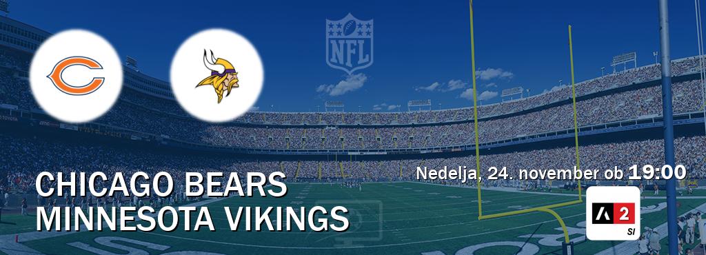 Prenos tekme med Chicago Bears in Minnesota Vikings v živo na Arena Sport 2 (nedelja, 24. november ob  19:00 uri).