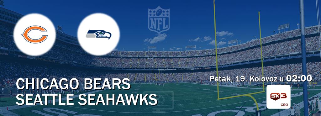 Izravni prijenos utakmice Chicago Bears i Seattle Seahawks pratite uživo na Sportklub 3 (Petak, 19. Kolovoz u  02:00).