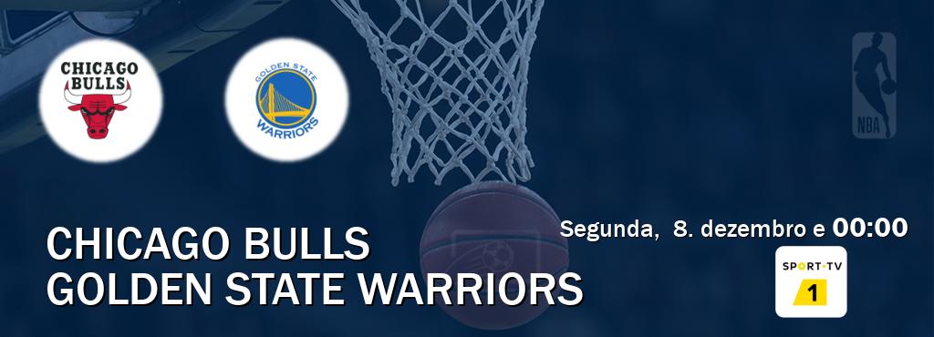 Jogo entre Chicago Bulls e Golden State Warriors tem emissão Sport TV 1 (segunda,  8. dezembro e  00:00).
