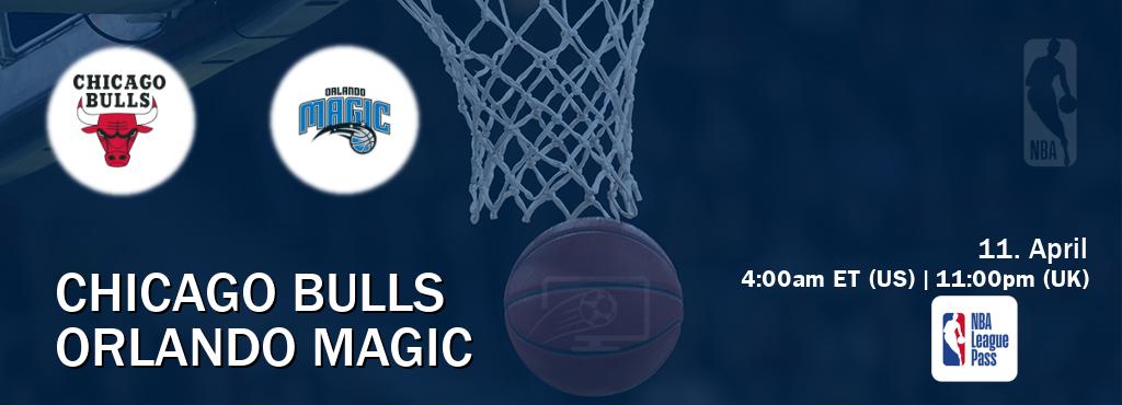 You can watch game live between Chicago Bulls and Orlando Magic on NBA League Pass.