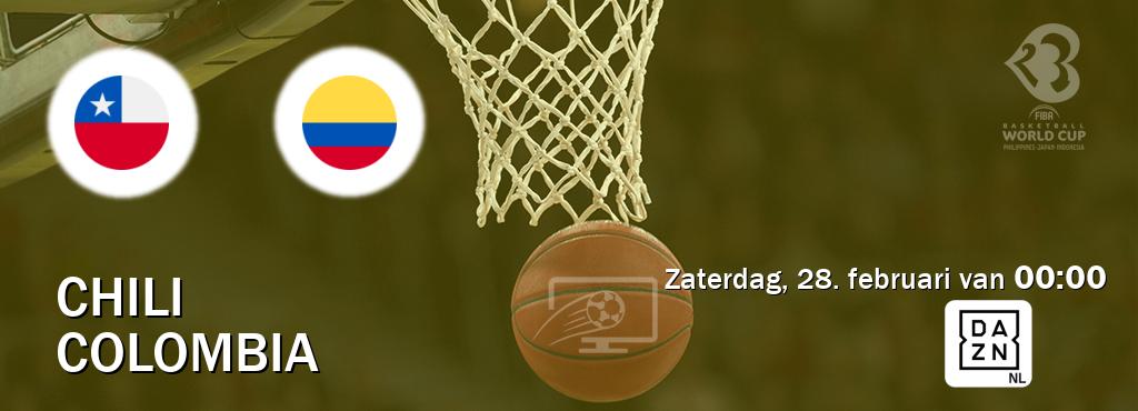 Wedstrijd tussen Chili en Colombia live op tv bij DAZN (zaterdag, 28. februari van  00:00).