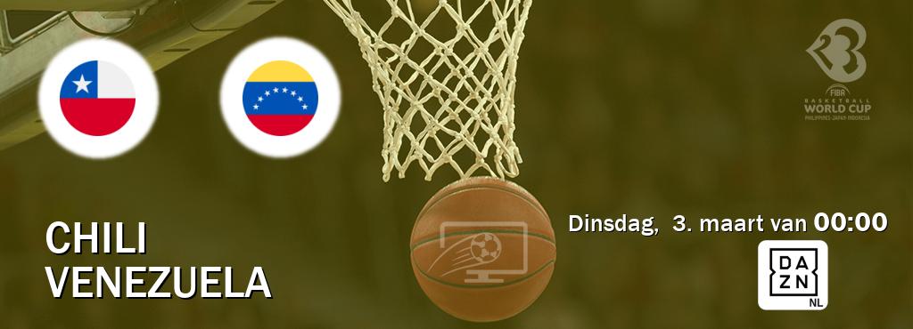 Wedstrijd tussen Chili en Venezuela live op tv bij DAZN (dinsdag,  3. maart van  00:00).