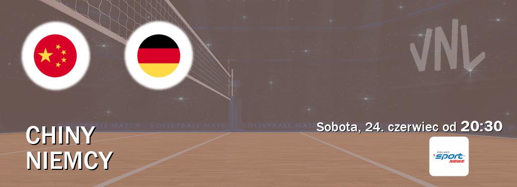 Gra między Chiny i Niemcy transmisja na żywo w Polsat Sport News (sobota, 24. czerwiec od  20:30).