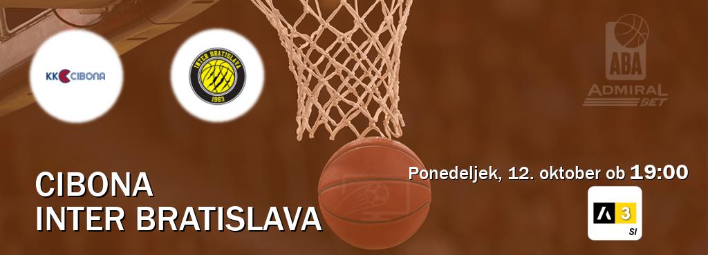Dvoboj Cibona in Inter Bratislava s prenosom tekme v živo na Arena Sport 3.