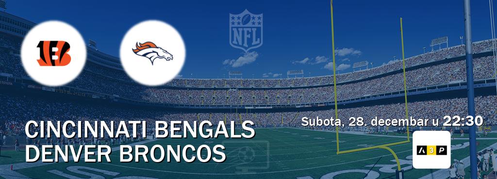 Izravni prijenos utakmice Cincinnati Bengals i Denver Broncos pratite uživo na Arena Premium 3 (subota, 28. decembar u  22:30).