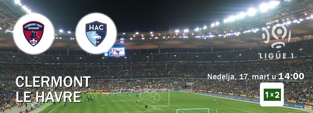 Izravni prijenos utakmice Clermont i Le Havre pratite uživo na Arena Sport 1x2 (nedelja, 17. mart u  14:00).
