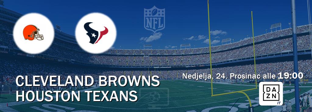 Il match Cleveland Browns - Houston Texans sarà trasmesso in diretta TV su DAZN Italia (ore 19:00)