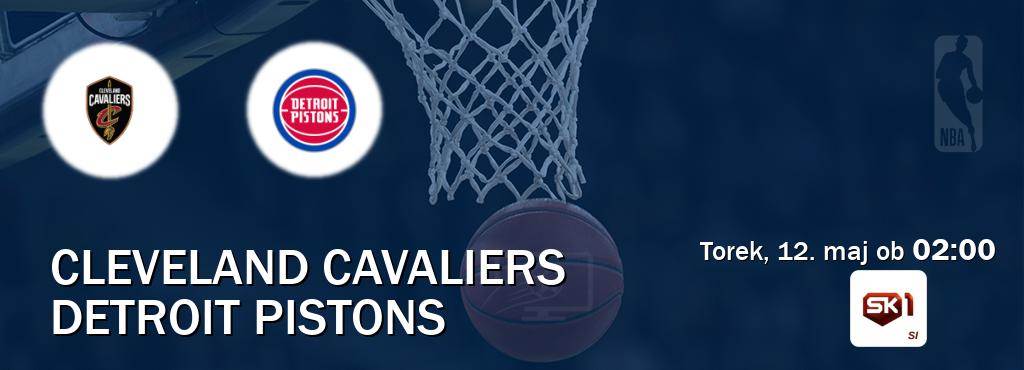 Cleveland Cavaliers in Detroit Pistons v živo na Sportklub 1. Prenos tekme bo v torek, 12. maj ob  02:00