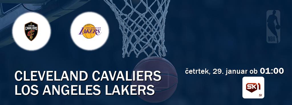 Cleveland Cavaliers in Los Angeles Lakers v živo na Sportklub 1. Prenos tekme bo v četrtek, 29. januar ob  01:00