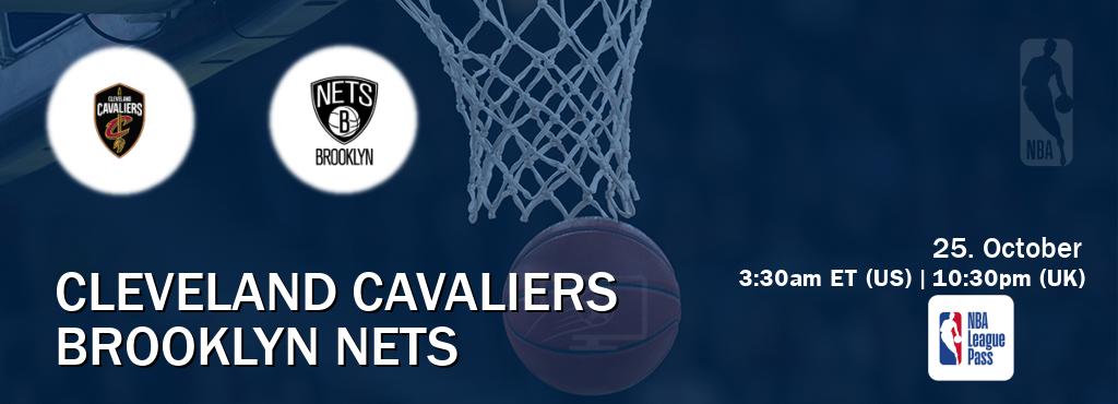 You can watch game live between Cleveland Cavaliers and Brooklyn Nets on NBA League Pass. You can watch game live between Cleveland Cavaliers and Brooklyn Nets on NBA League Pass.