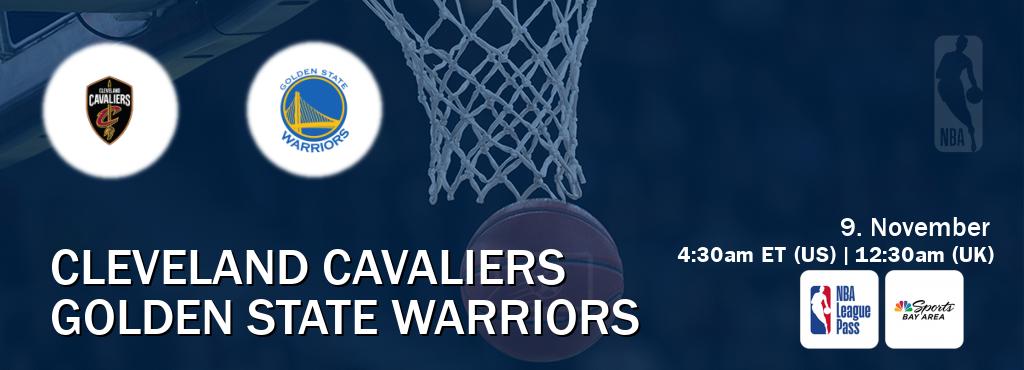 You can watch game live between Cleveland Cavaliers and Golden State Warriors on NBA League Pass and NBCS Bay Area(US).