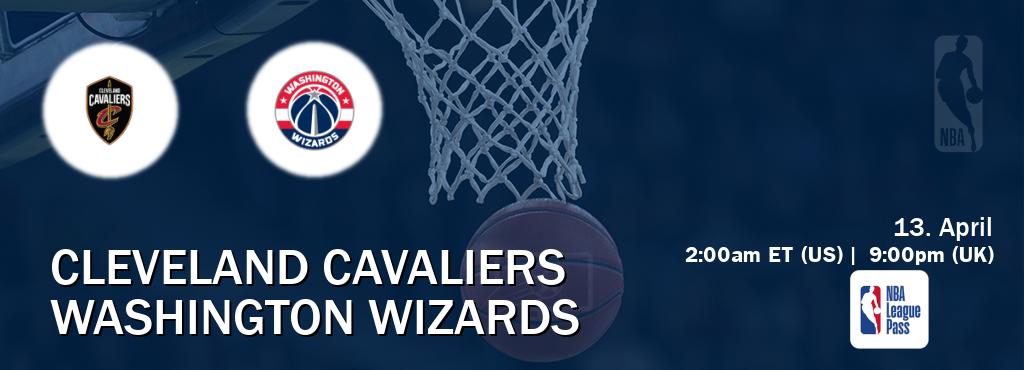 You can watch game live between Cleveland Cavaliers and Washington Wizards on NBA League Pass.