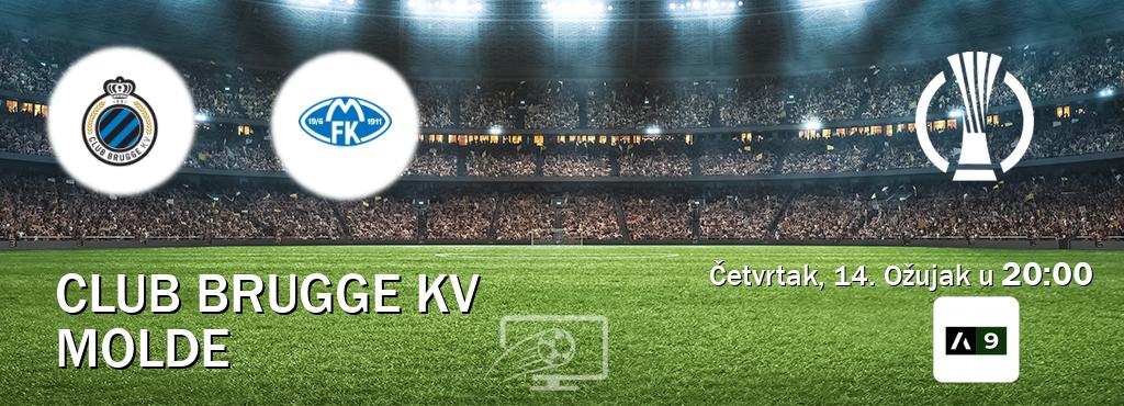 Izravni prijenos utakmice Club Brugge KV i Molde pratite uživo na Arena Sport 9 (Četvrtak, 14. Ožujak u  20:00).