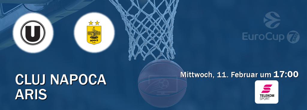Das Spiel zwischen Cluj Napoca und Aris wird am Mittwoch, 11. Februar um  17:00, live vom Magenta Sport übertragen.