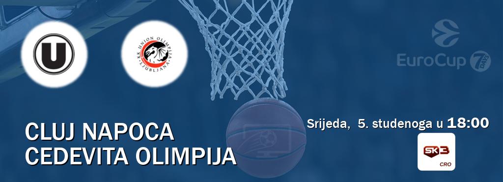 Izravni prijenos utakmice Cluj Napoca i Cedevita Olimpija pratite uživo na Sportklub 3 (srijeda,  5. studenoga u  18:00).