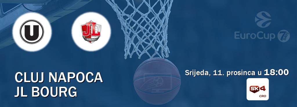 Izravni prijenos utakmice Cluj Napoca i JL Bourg pratite uživo na Sportklub 4 (srijeda, 11. prosinca u  18:00).