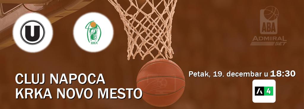 Izravni prijenos utakmice Cluj Napoca i Krka Novo Mesto pratite uživo na Arena Sport 4 (petak, 19. decembar u  18:30).