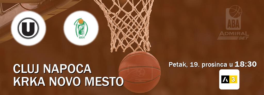 Izravni prijenos utakmice Cluj Napoca i Krka Novo Mesto pratite uživo na Arena Sport 3 (petak, 19. prosinca u  18:30).