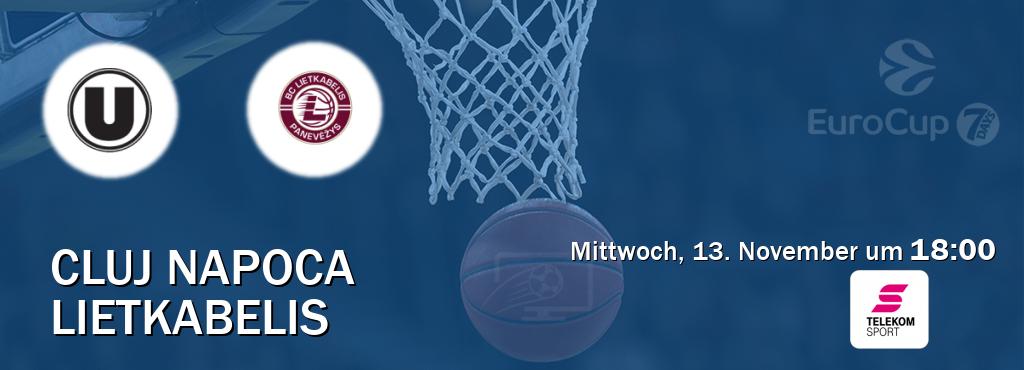 Das Spiel zwischen Cluj Napoca und Lietkabelis wird am Mittwoch, 13. November um  18:00, live vom Magenta Sport übertragen.