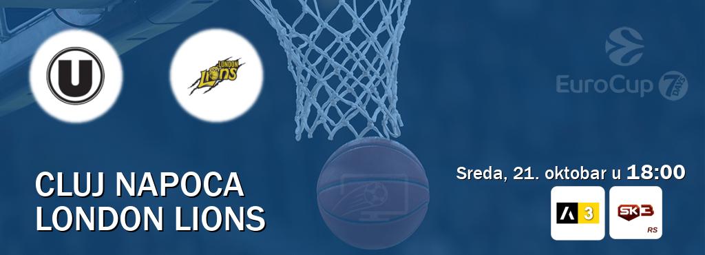 Izravni prijenos utakmice Cluj Napoca i London Lions pratite uživo na Arena Sport 3 i Sportklub 3 (sreda, 21. oktobar u 18:00). Izravni prijenos utakmice Cluj Napoca i London Lions pratite uživo na Arena Sport 3 i Sportklub 3 (sreda, 21. oktobar u 18:00).