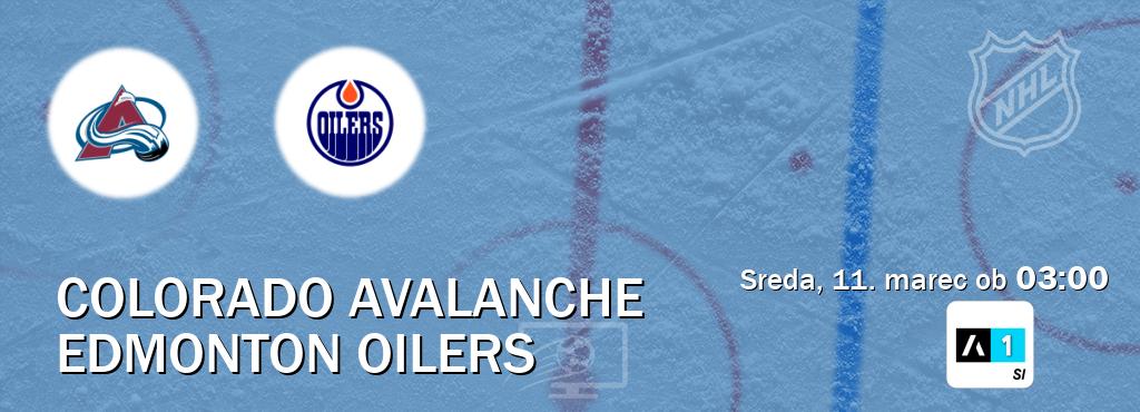 Ne zamudi prenosa tekme Colorado Avalanche - Edmonton Oilers v živo na Arena Sport 1.