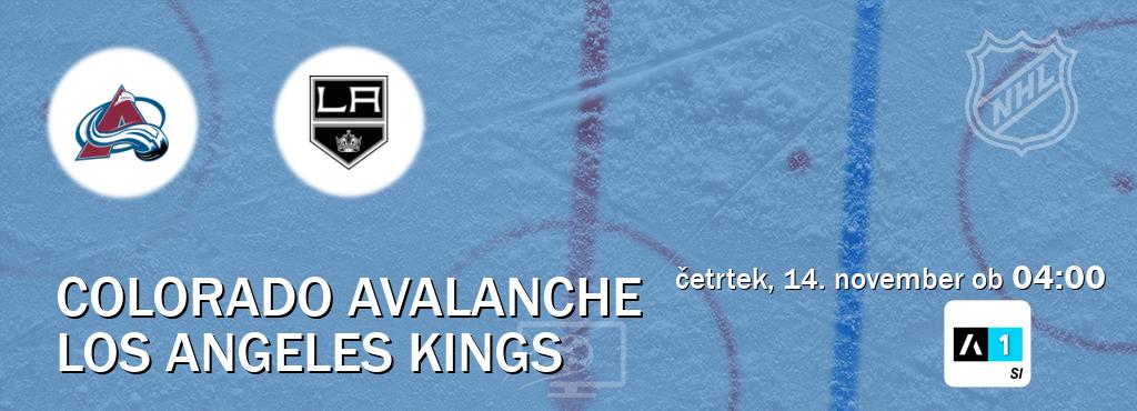 Colorado Avalanche in Los Angeles Kings v živo na Arena Sport 1. Prenos tekme bo v četrtek, 14. november ob  04:00