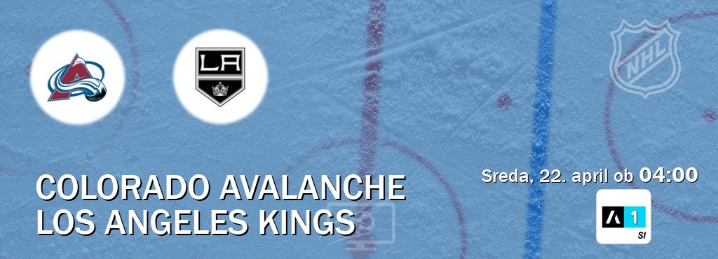 Dvoboj Colorado Avalanche in Los Angeles Kings s prenosom tekme v živo na Arena Sport 1.