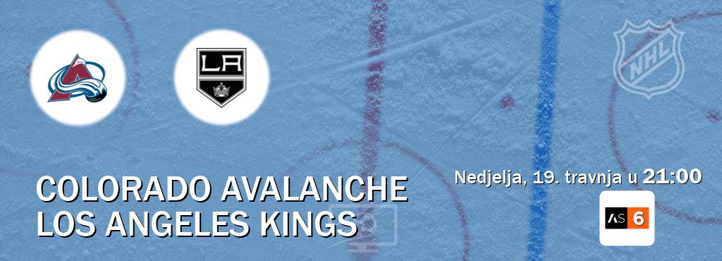 Izravni prijenos utakmice Colorado Avalanche i Los Angeles Kings pratite uživo na Arena Sport 6 (nedjelja, 19. travnja u  21:00).