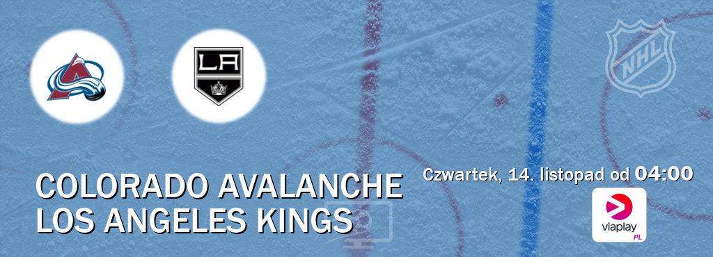 Gra między Colorado Avalanche i Los Angeles Kings transmisja na żywo w Viaplay Polska (czwartek, 14. listopad od  04:00).