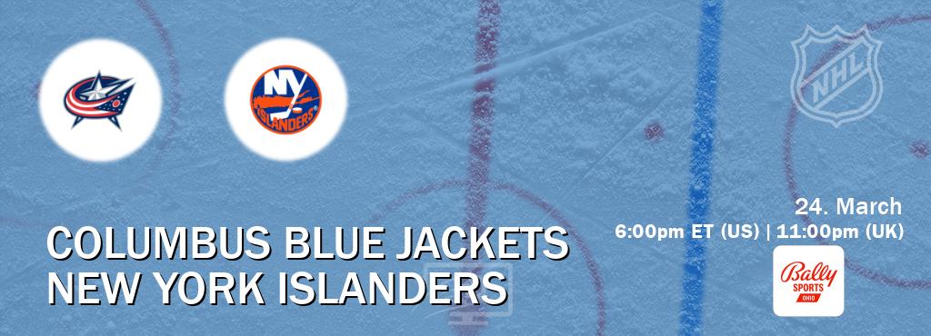 You can watch game live between Columbus Blue Jackets and New York Islanders on Bally Sports Ohio.