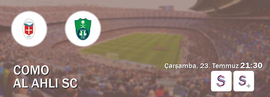Karşılaşma Como - Al Ahli SC S Sport ve S Sport +'den canlı yayınlanacak (Çarşamba, 23. Temmuz  21:30).