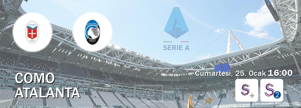 Karşılaşma Como - Atalanta S Sport + ve S Sport 2'den canlı yayınlanacak (Cumartesi, 25. Ocak  16:00).