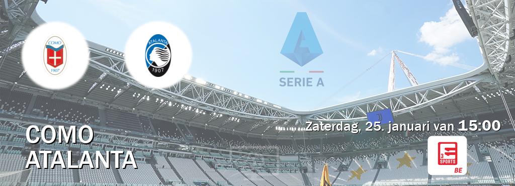 Wedstrijd tussen Como en Atalanta live op tv bij Eleven Sports 3 (zaterdag, 25. januari van  15:00).