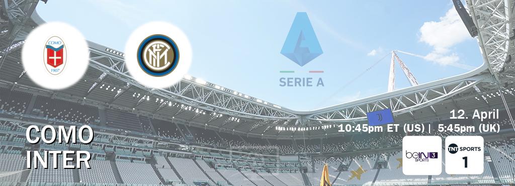 You can watch game live between Como and Inter on beIN SPORTS 3(AU) and TNT Sports 1(UK).